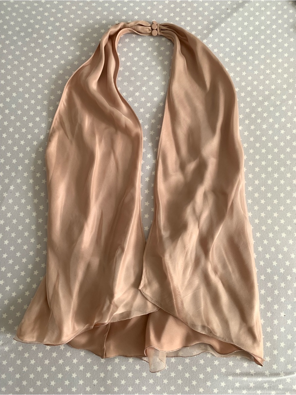 Giorgio Armani 100% Silk Backless Draped Halter Top – Size IT 44 US 8